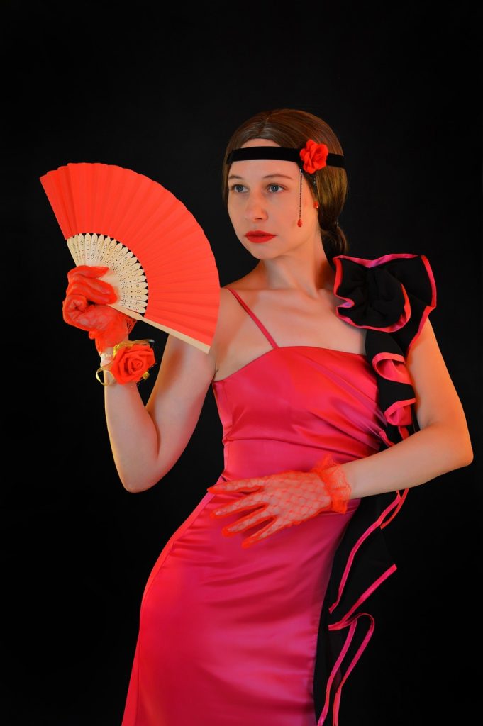 woman, fan, flamenco